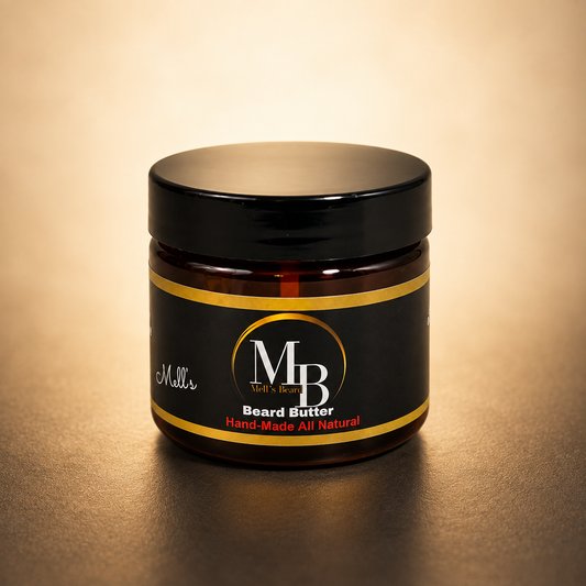 Beard Butter - Black Business Suit in warm premium studio setting