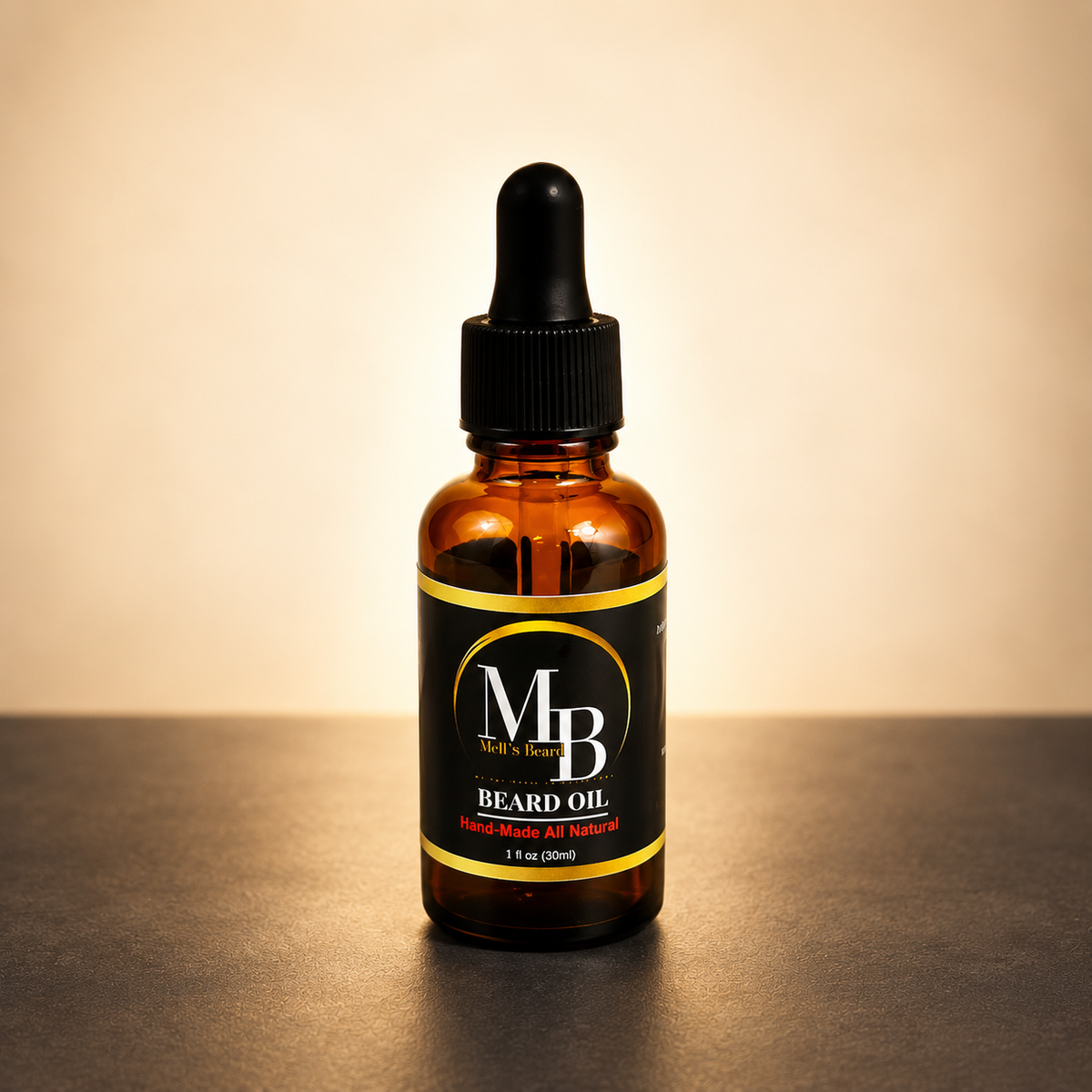 Beard Oil - Cigar in warm premium studio setting