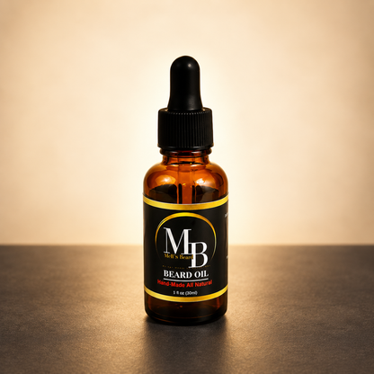 Beard Oil - Cigar in warm premium studio setting