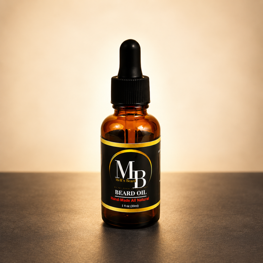 Beard Oil - Cigar in warm premium studio setting